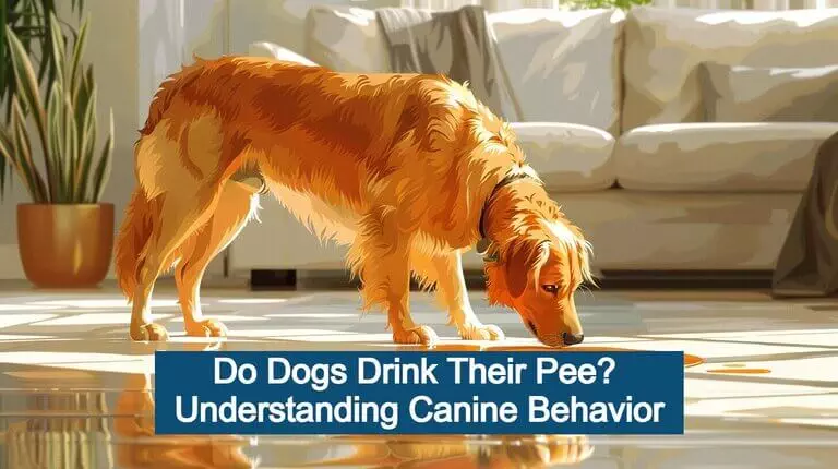 A curious dog sniffs a mysterious liquid on the floor indoors, sparking the question: Do dogs drink their pee? Understanding this peculiar canine behavior is essential for pet owners.